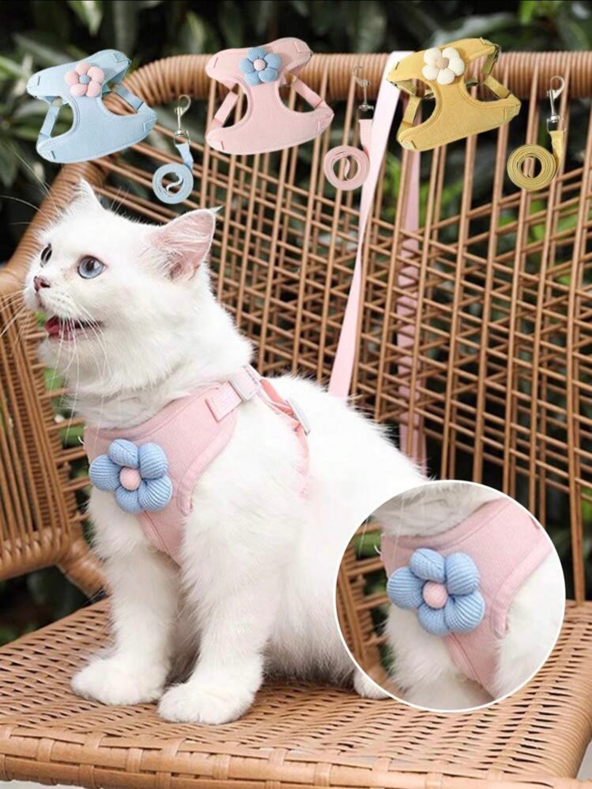 小花花可愛寵物背帶✨🌸
