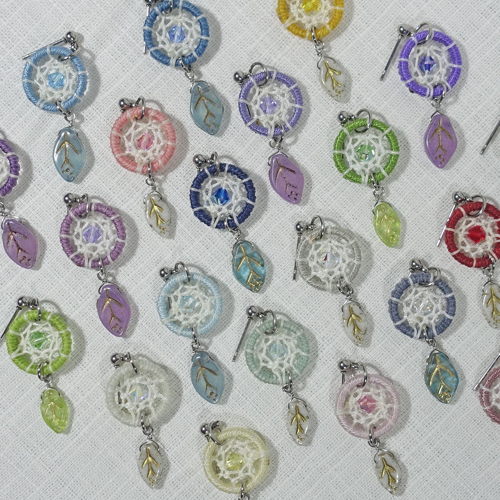 迷你捕夢網耳環【2-1】