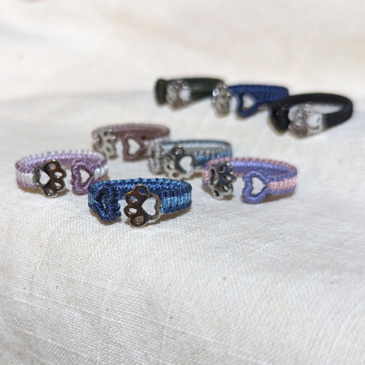 肉球抱抱│不鏽鋼+蠟線編織