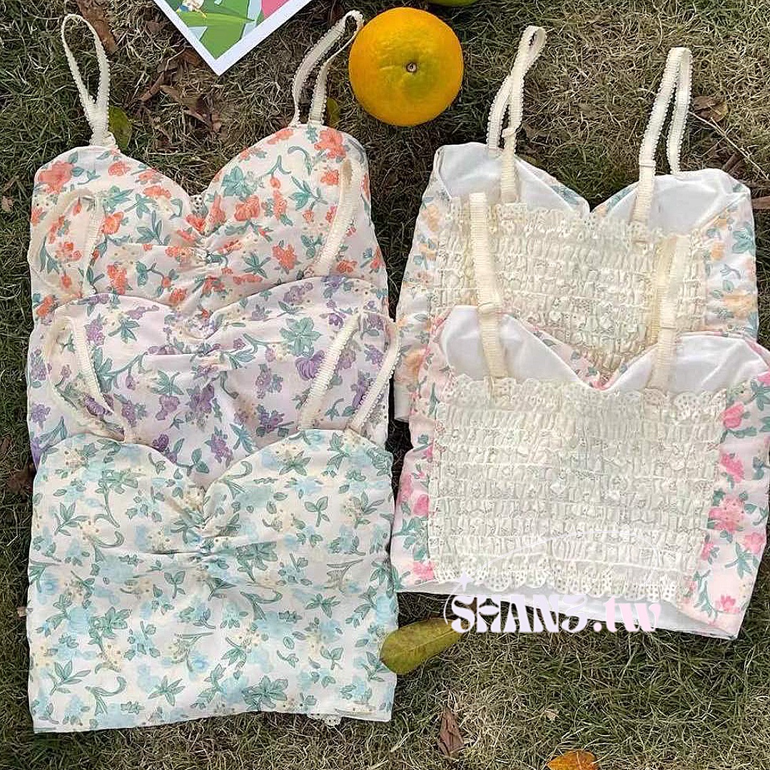 SHAN3.TW|五色✨附胸墊 衣櫃永遠少一件碎花🌷