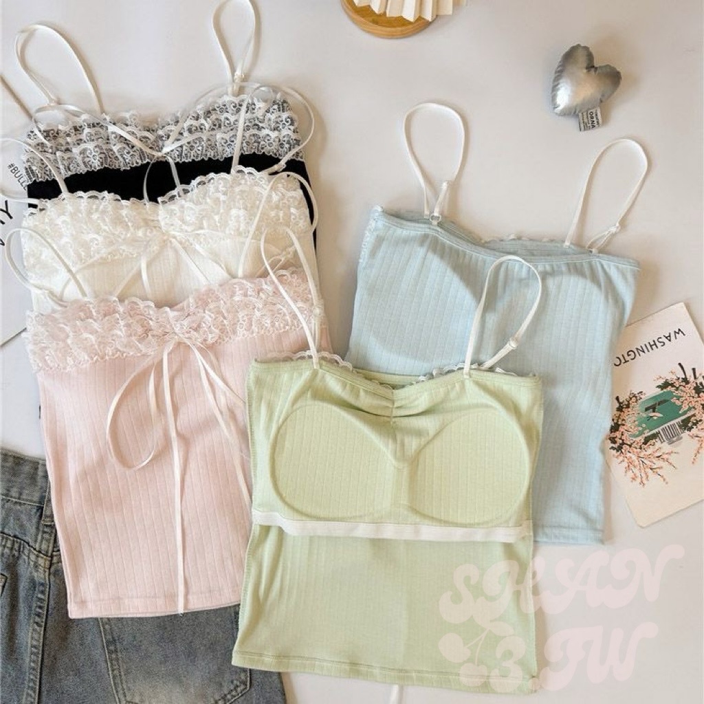 SHAN3.TW||新品🌷蝴蝶結蕾絲吊帶