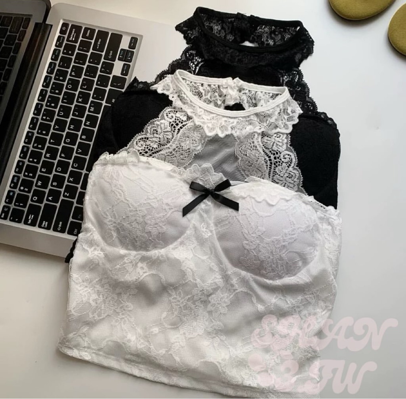 SHAN3.TW||新品🌷繞脖蕾絲吊帶