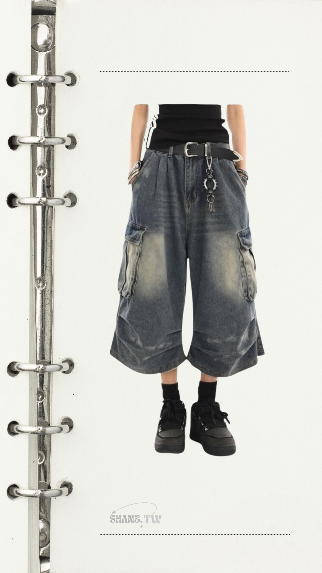 SHAN3.TW|熱銷🥉🌷超百搭復古七分褲📷#S026