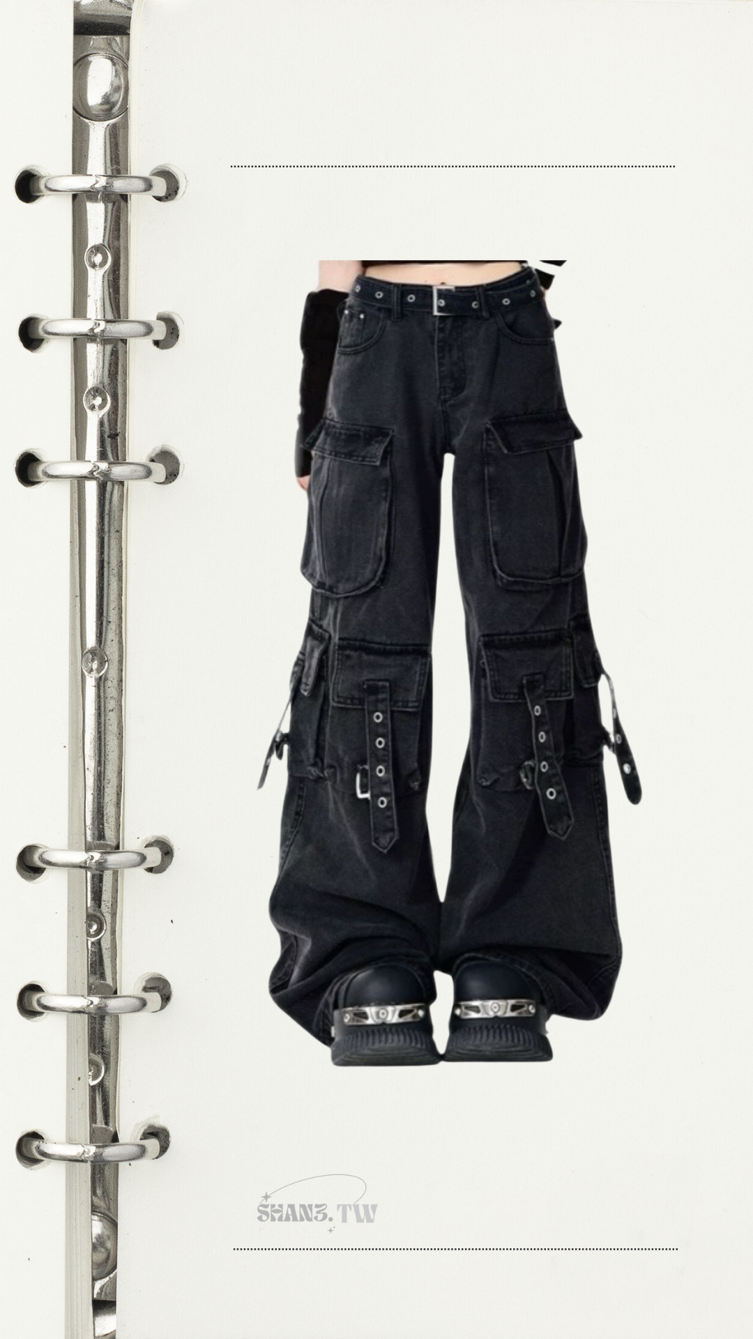 SHAN3.TW｜小眾低腰重工牛仔褲🌷#S018