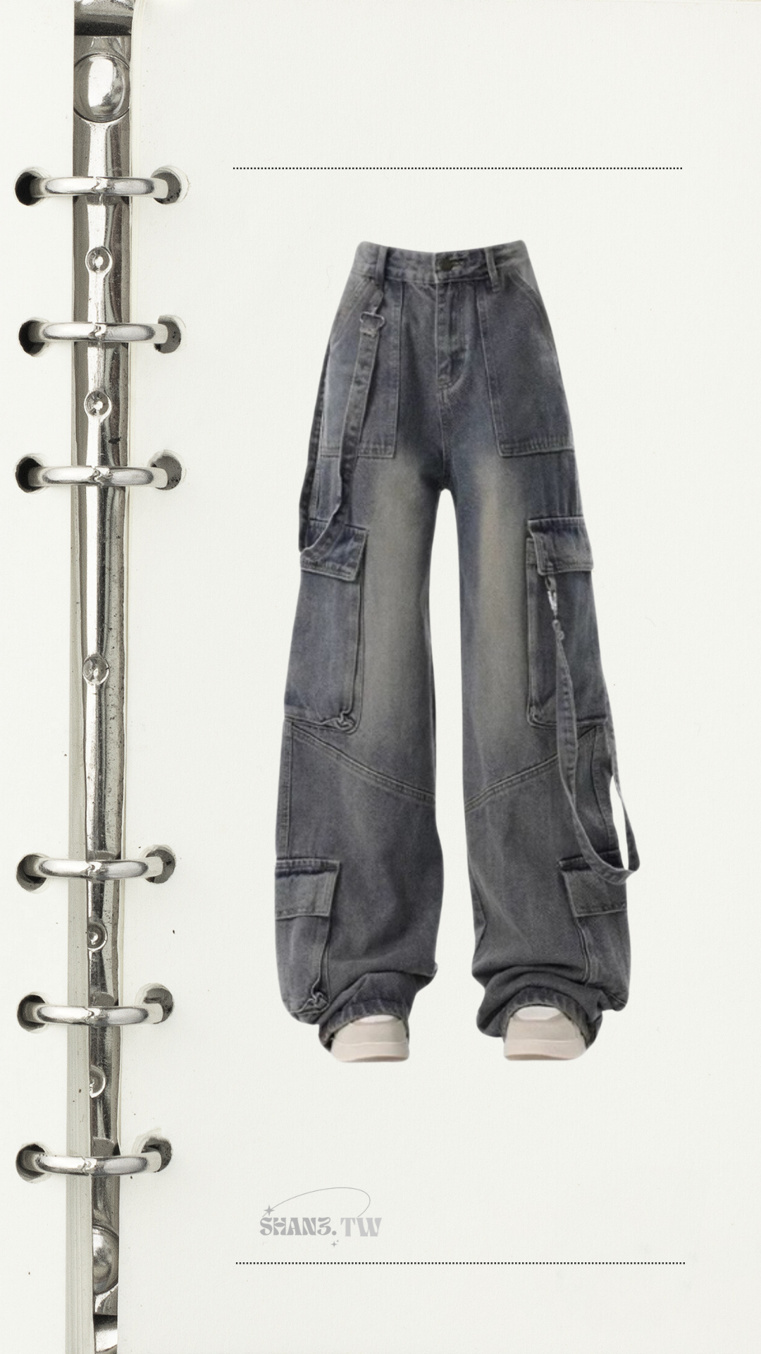 SHAN3.TW｜熱銷🥈小眾刷色低腰重工牛仔褲🌷#S011