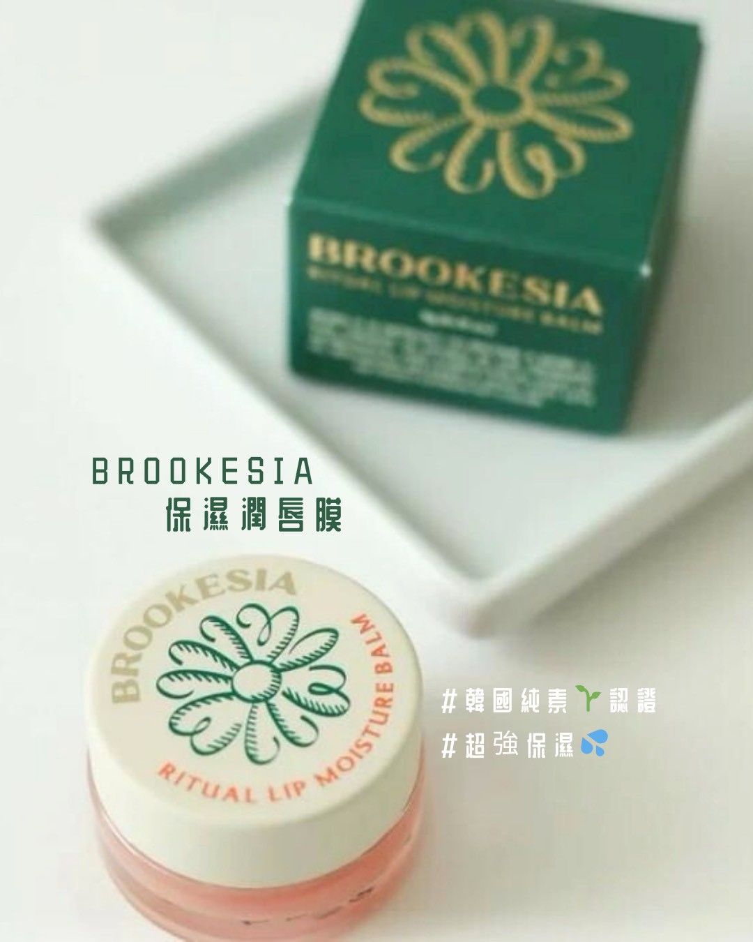 韓國純素認證💗BROOKESIA純素保濕潤唇膜 9g