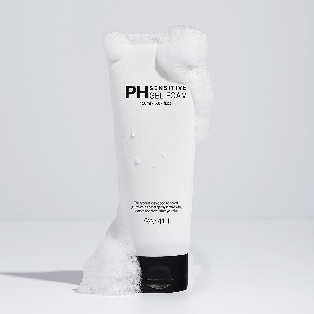 敏感肌也安心💗SAM’U PH舒緩保濕凝膠洗面乳 150ml