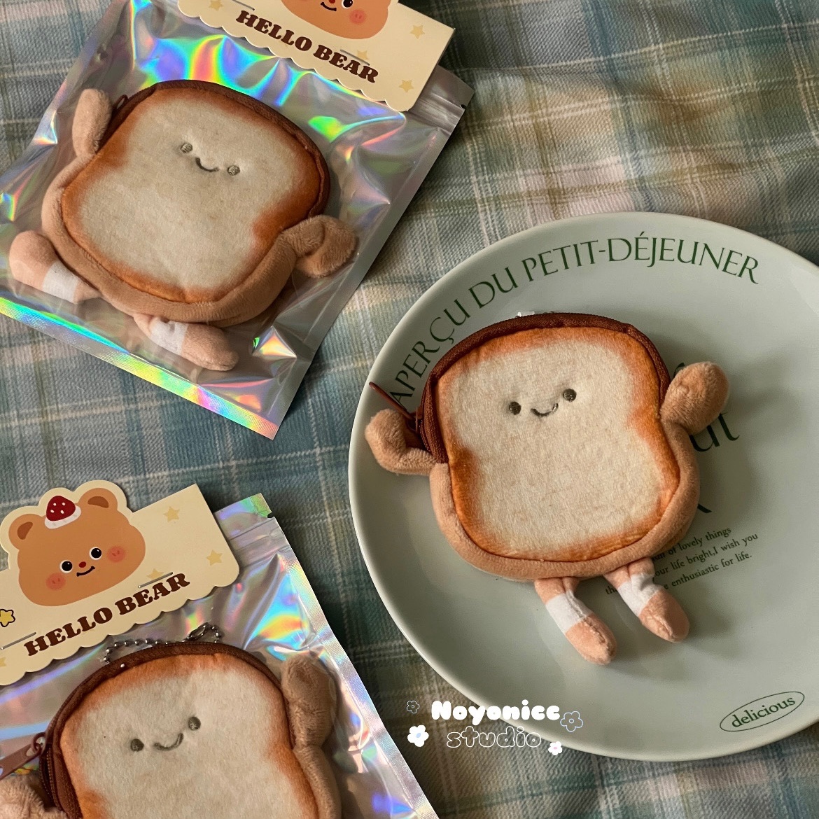 現貨🧺吐司零錢包吊飾