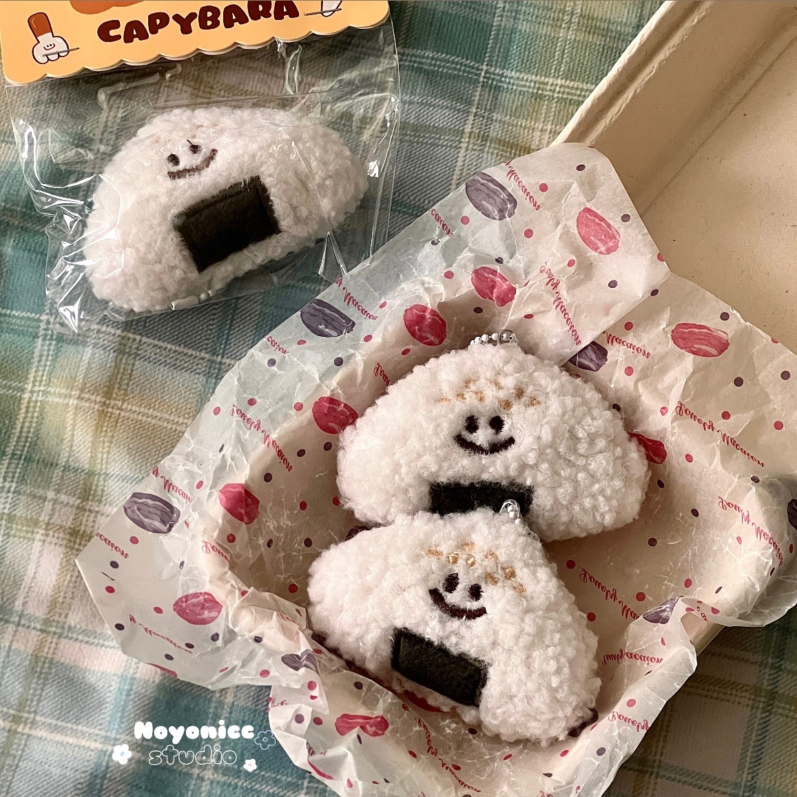 現貨🧺 呀咪呀咪飯糰吊飾