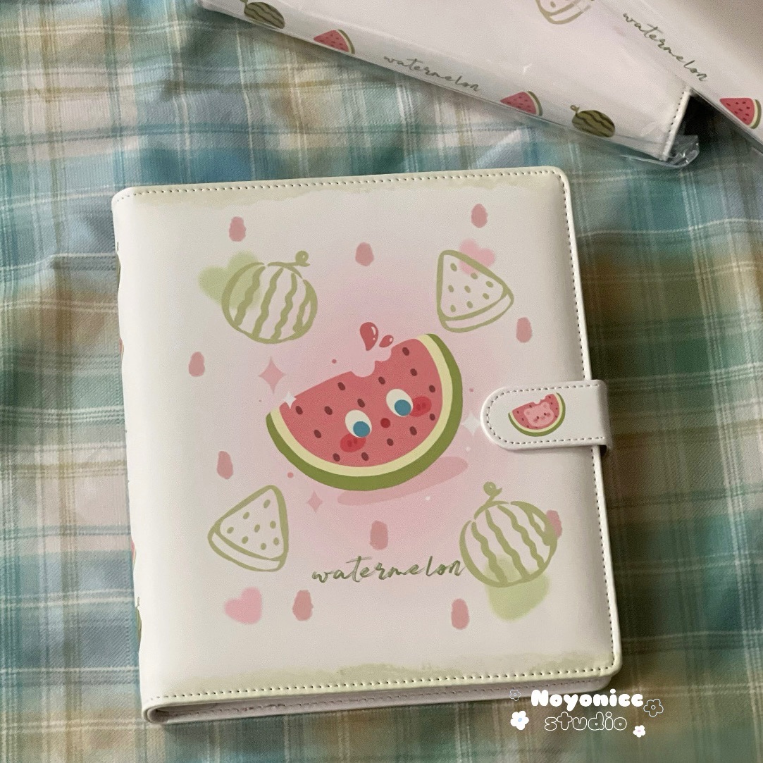 現貨🧺 激推.ᐟ‪‪‪.ᐟ‪‪‪ A5西瓜皮質卡冊（送擋板）