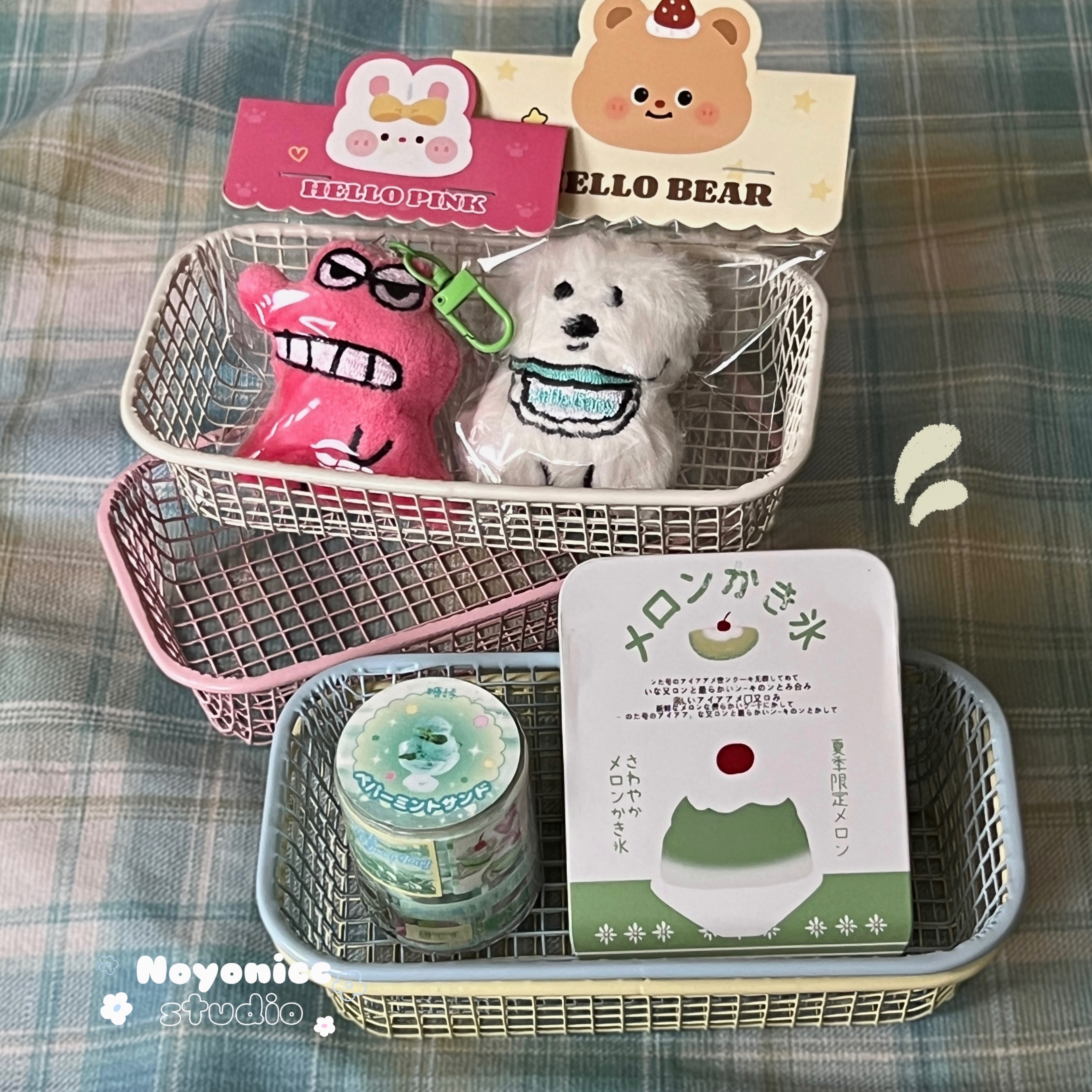 現貨🧺奶油簡約小鐵籃