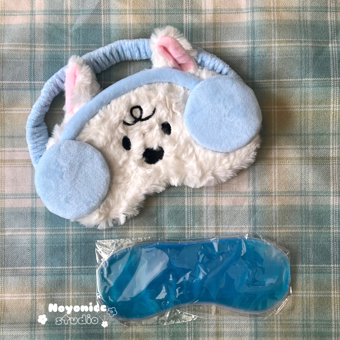 現貨🧺耳罩小狗 夏日冰感毛絨眼罩