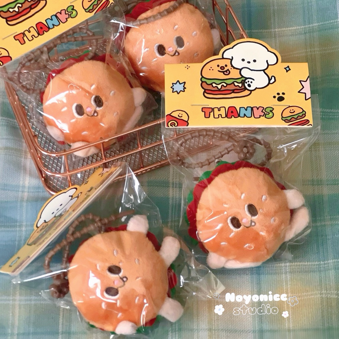現貨🧺 漢堡毛絨吊飾