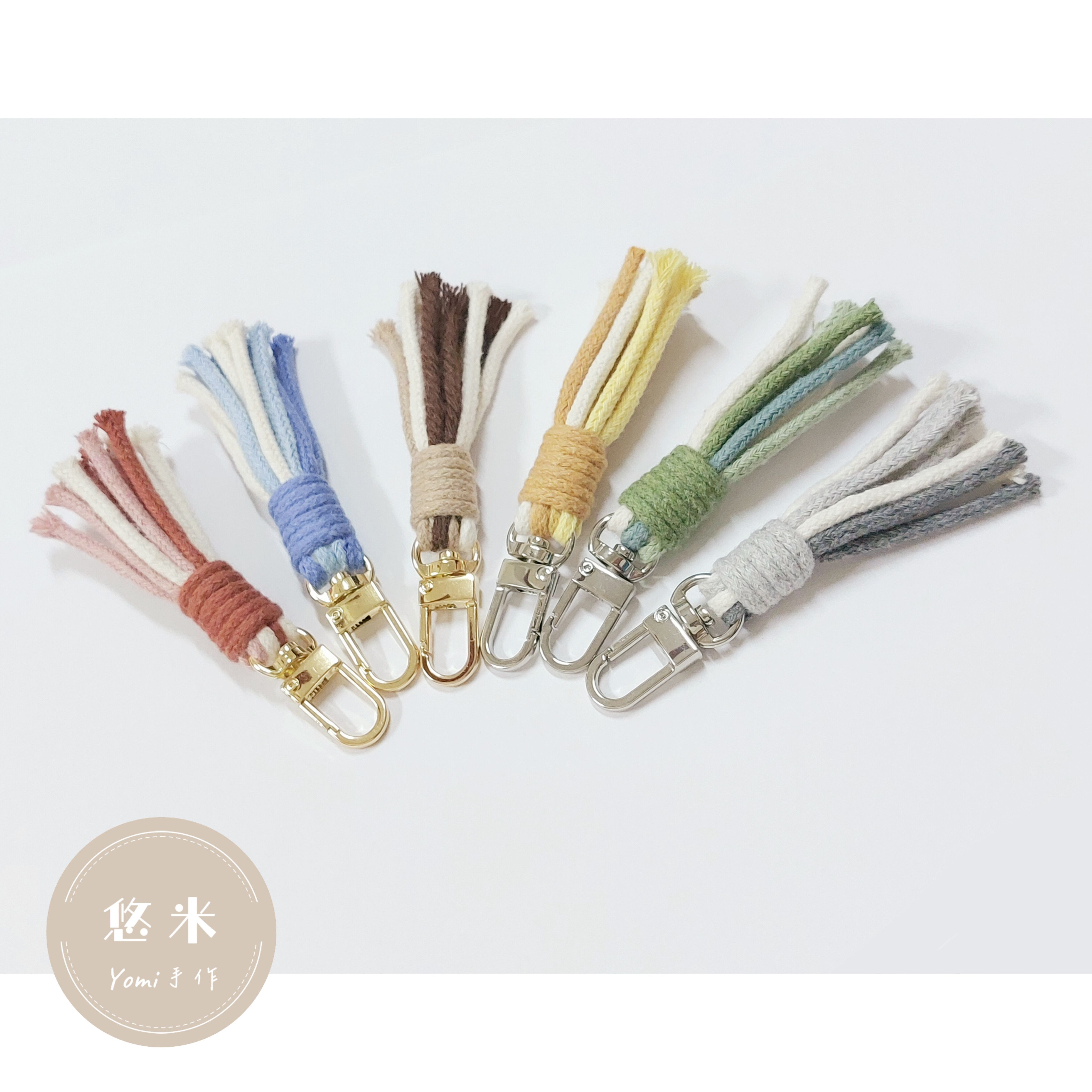 ◇悠米yomi手作◇【小流蘇吊飾】可客製顏色！流蘇／流蘇吊飾／手工編織吊飾／手工編織／純手工／小流蘇吊飾
