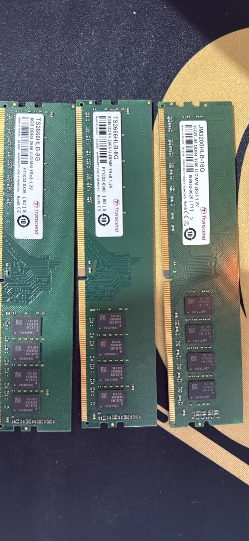 創建記憶體JM3200 16G*1 TS2666 8G*2