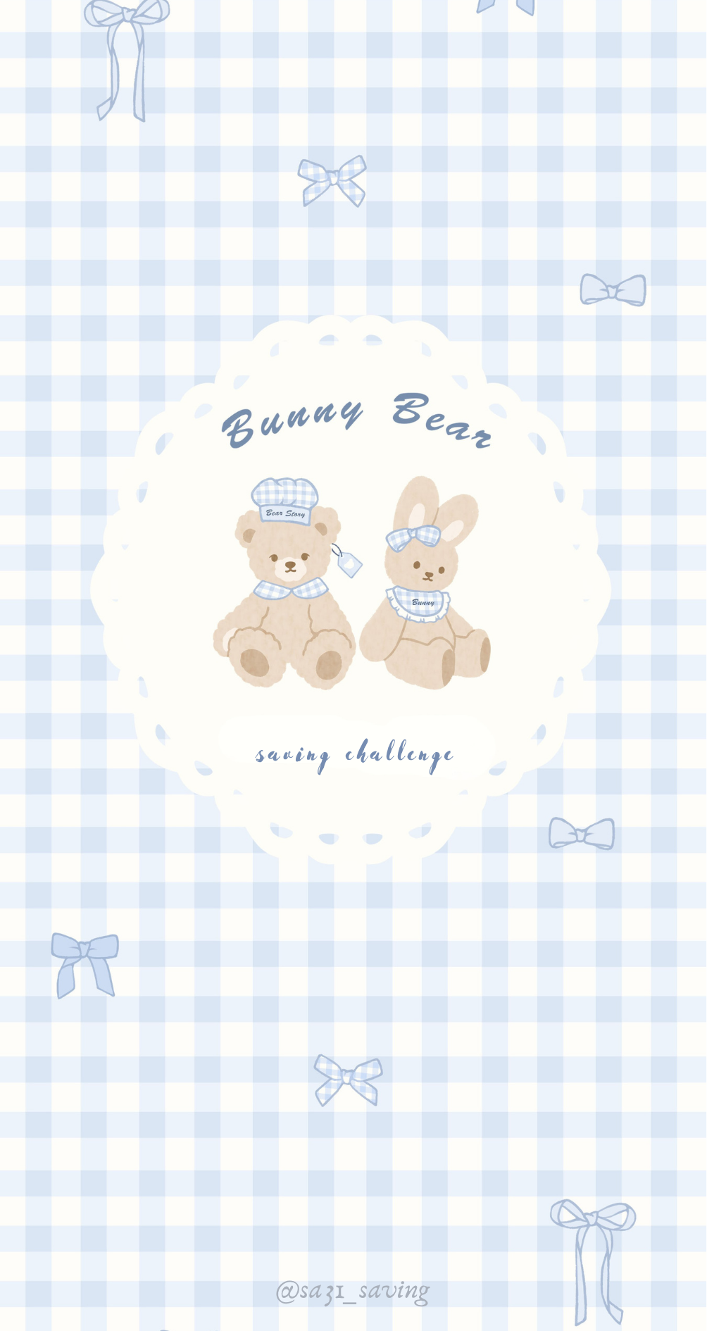 [現貨] bunny bear 存錢挑戰現金袋