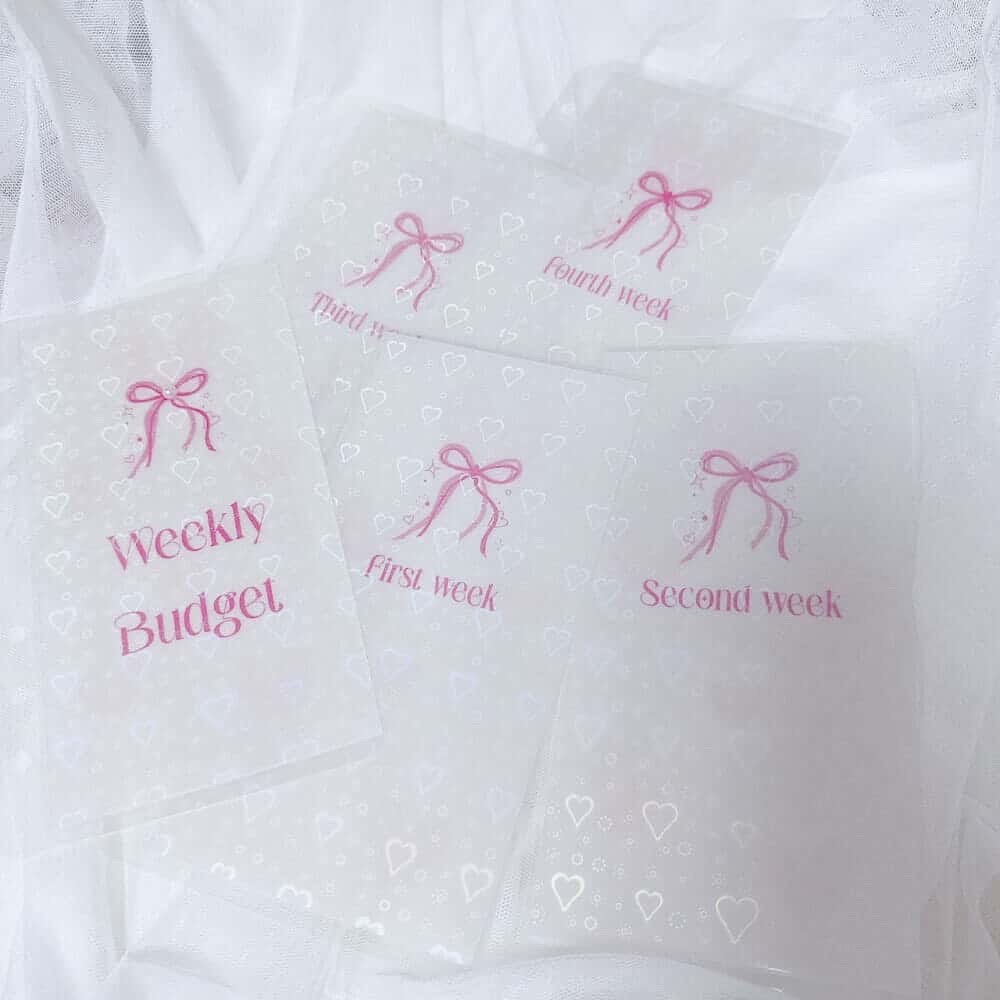 [預購] sweetie 蝴蝶結每日預算袋 每月預算袋
