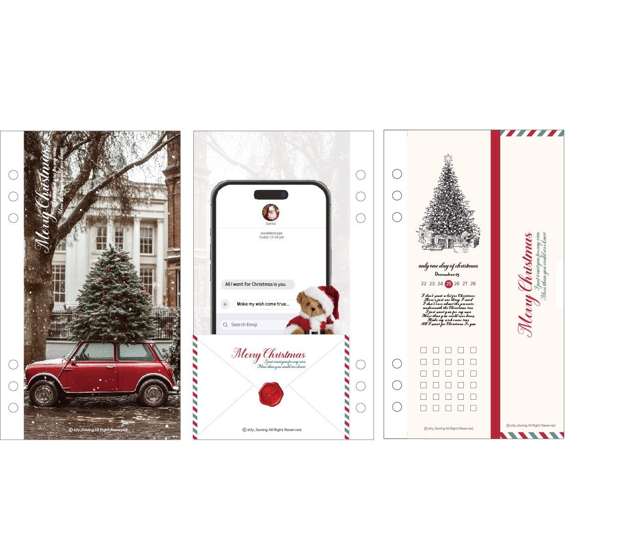 [預購] s0y. saving Christmas 存錢挑戰現金袋