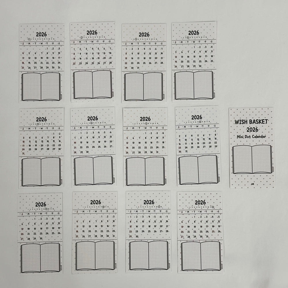 ［預購］wish basket 13張貼紙組