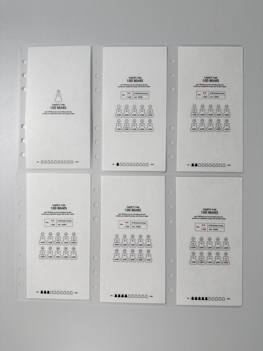 [預購]hiyo 100果凍熊存錢挑戰袋