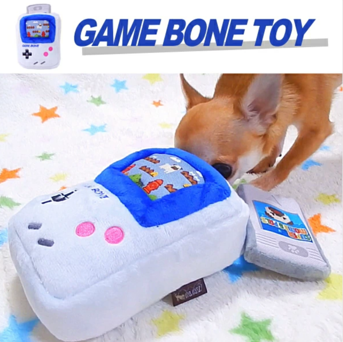 日本Play Dog Toy 90’s Classic Game Bone 啾啾玩具