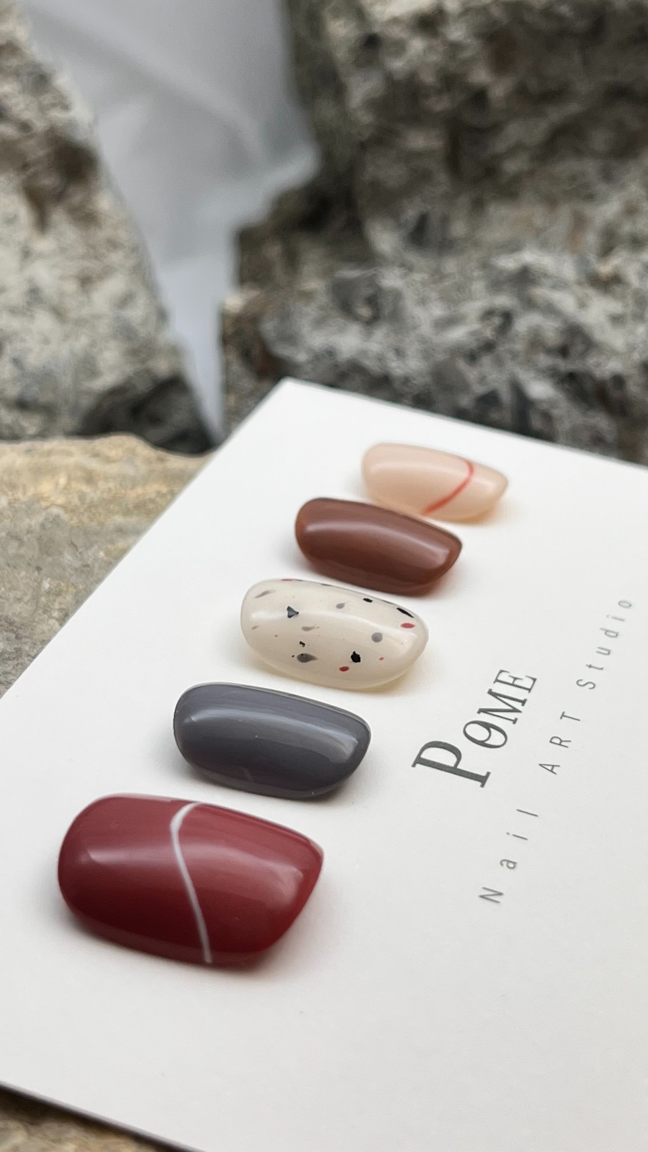 手工穿戴甲。日系古著洋紅。短甲型下單區