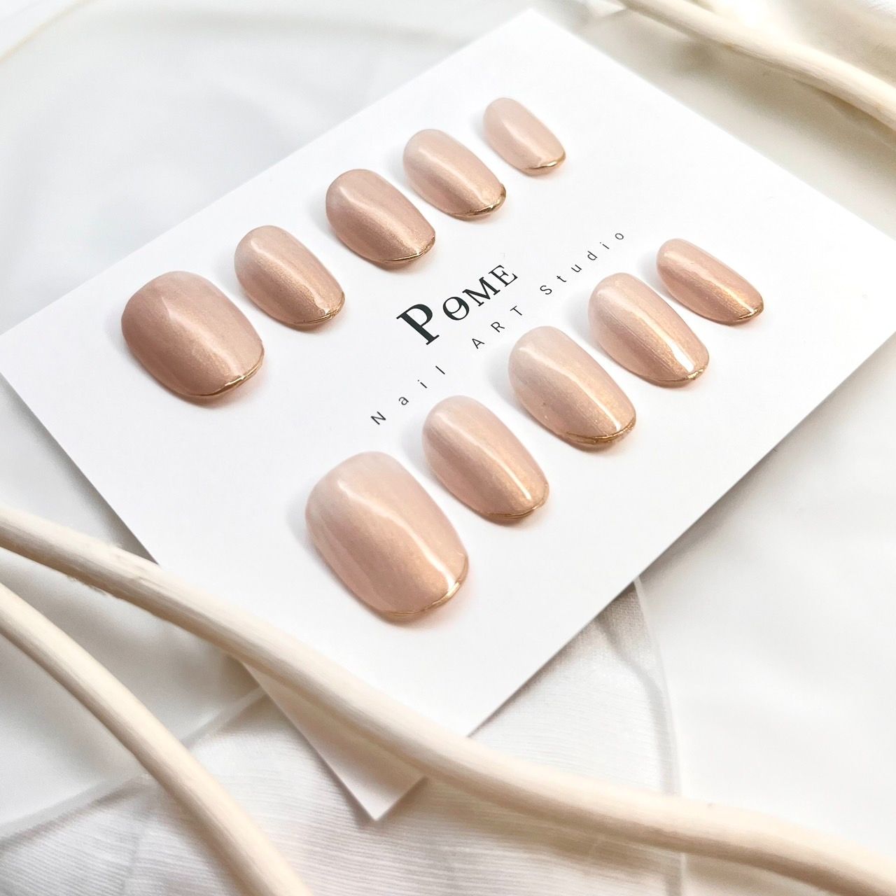 手工穿戴甲。 月光輕語。短甲型下單區