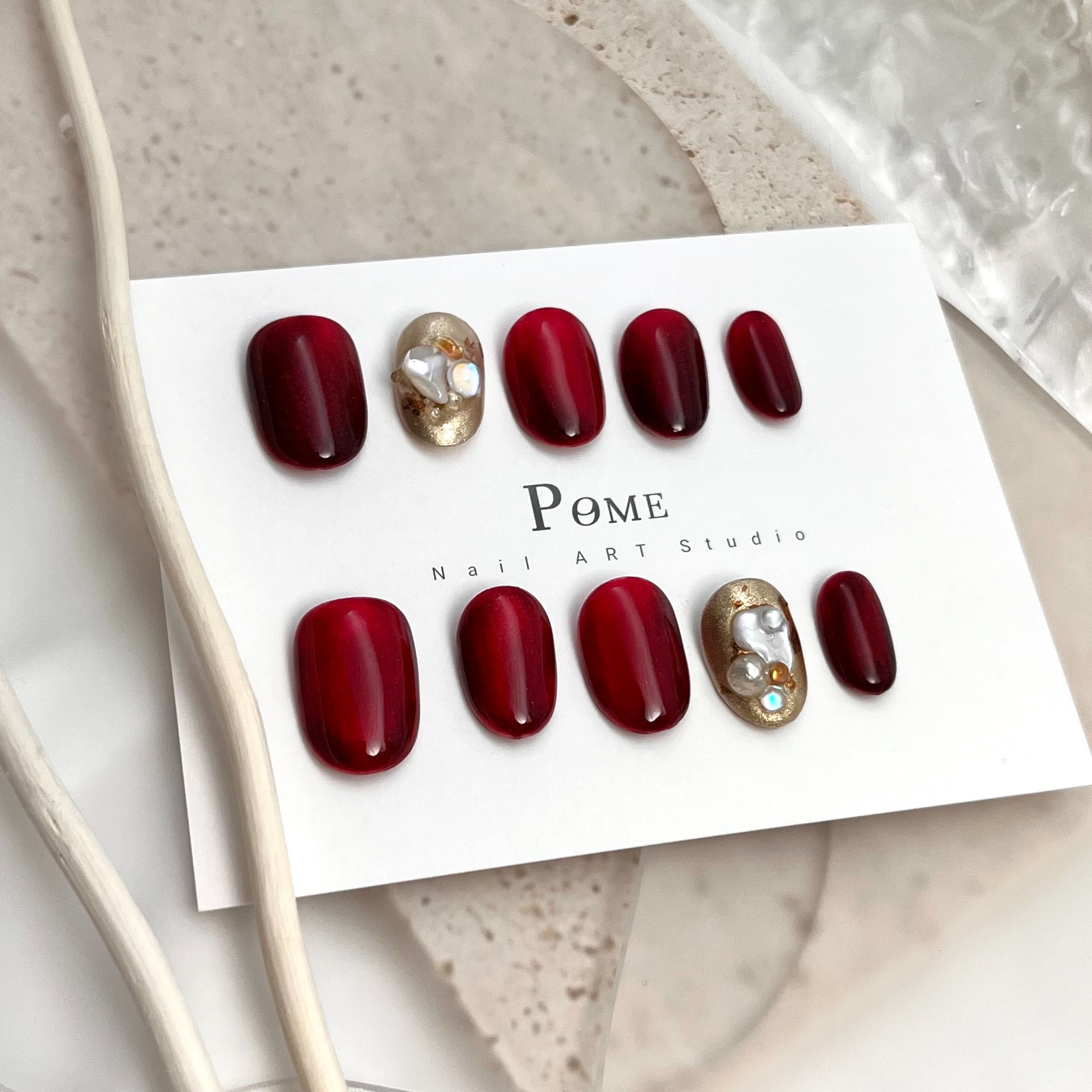 手工穿戴甲。紅皇后。長甲型下單區