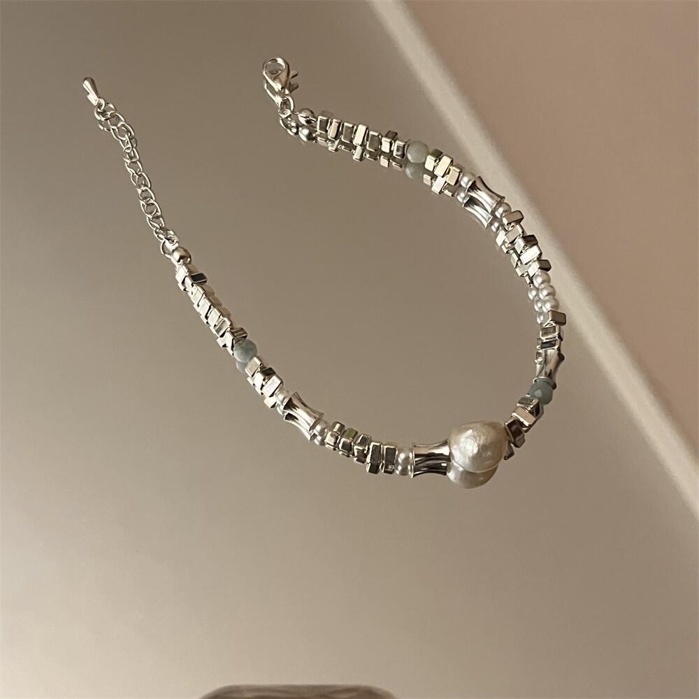 碎銀子珍珠小眾設計款手鍊