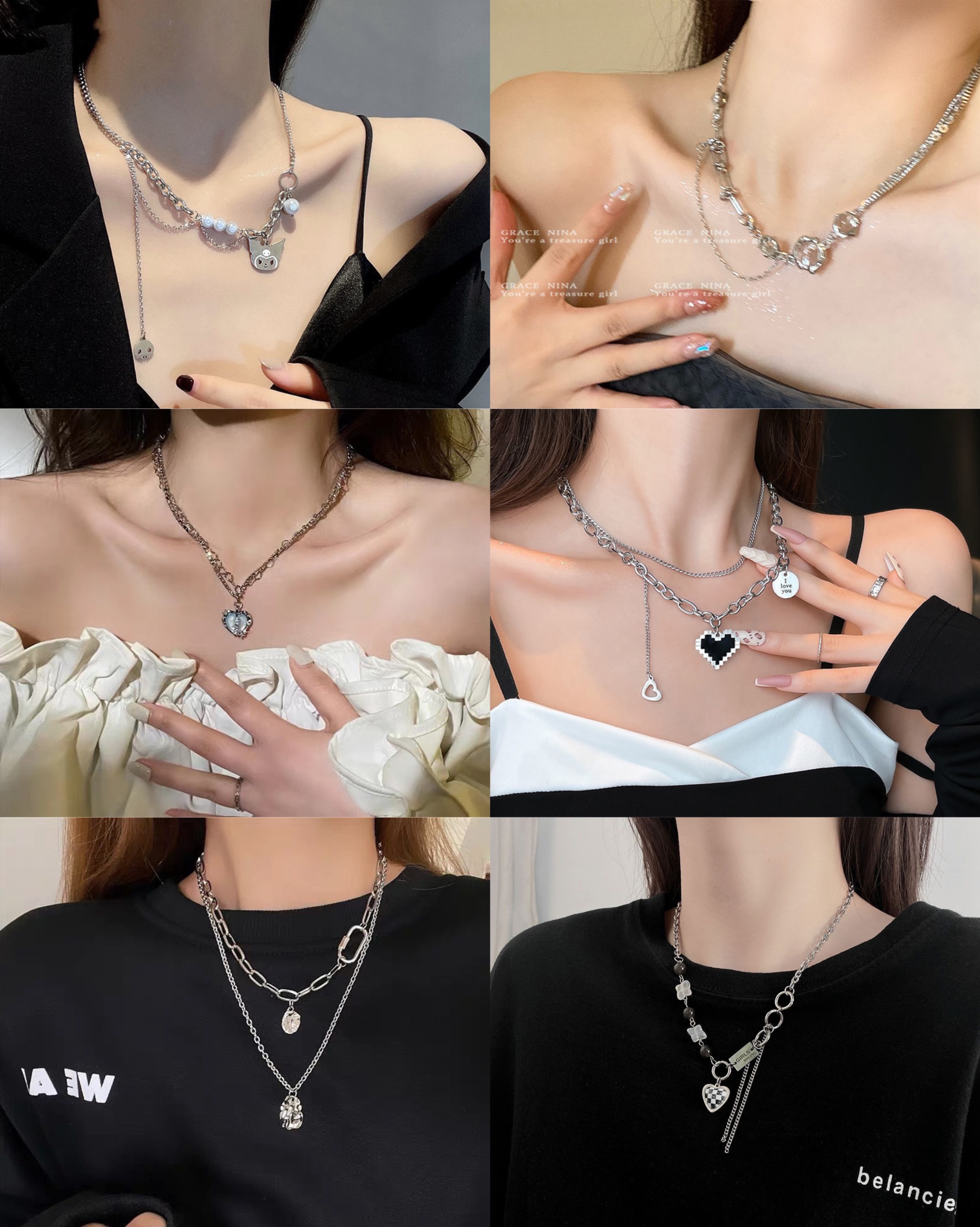 ins風鈦鋼項鍊輕奢小眾設計高級感