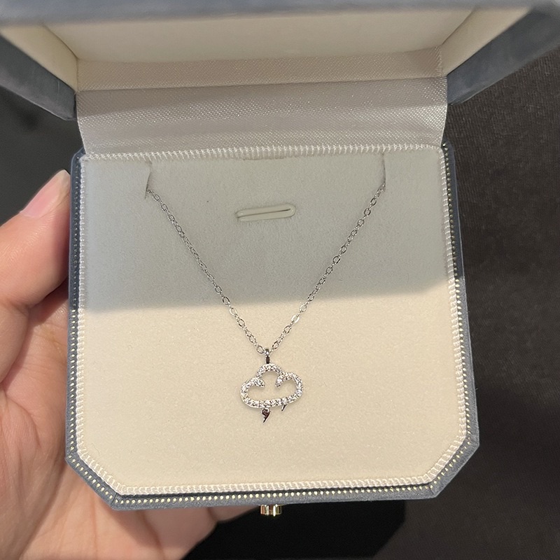 韓國氣質小眾設計天氣鎖骨鏈