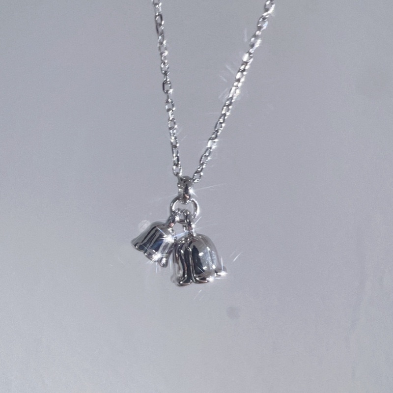 韓版氣質森系鈴蘭花鎖骨鏈