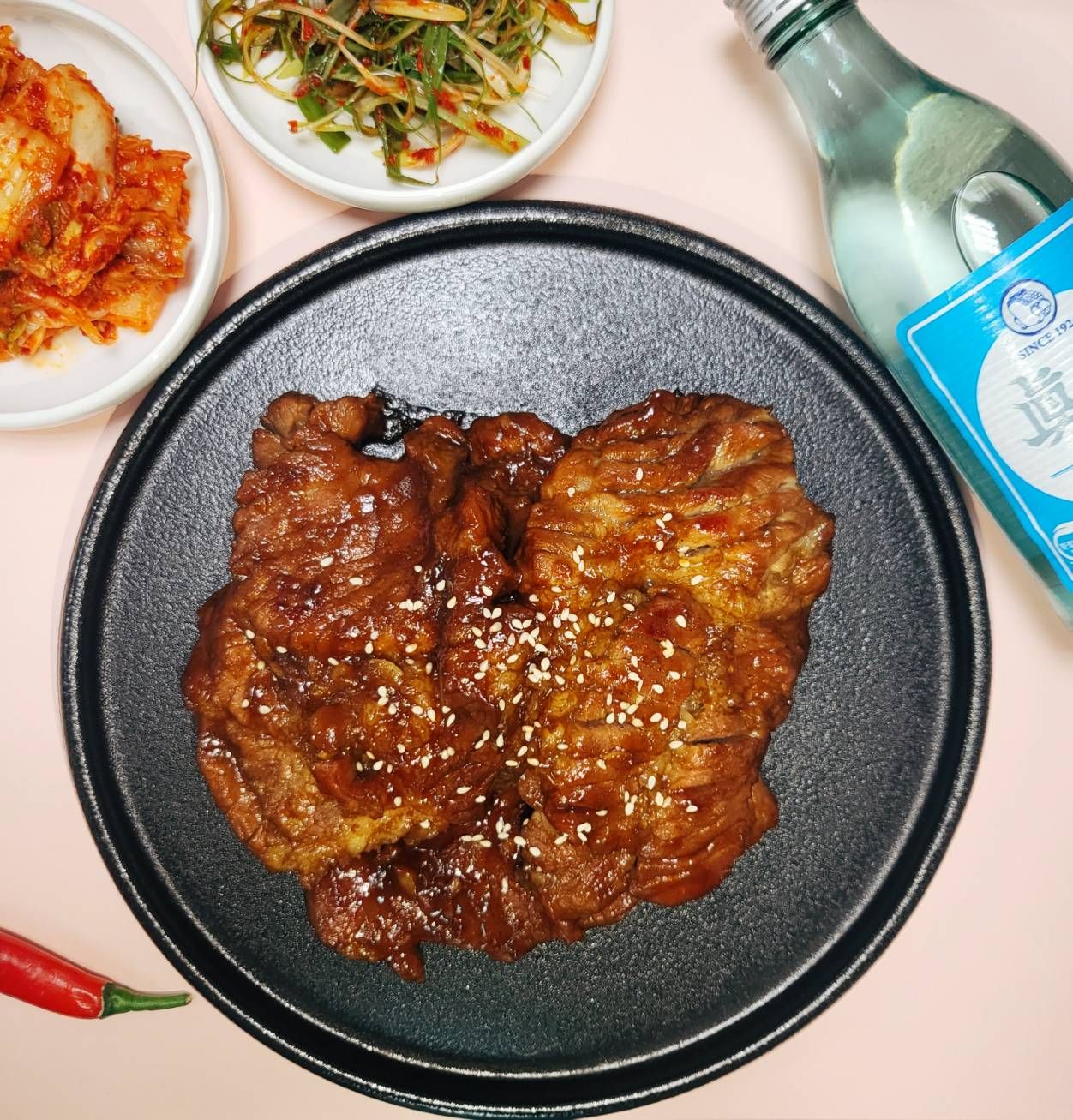 韓式祕製梅花豬排 양념돼지갈비