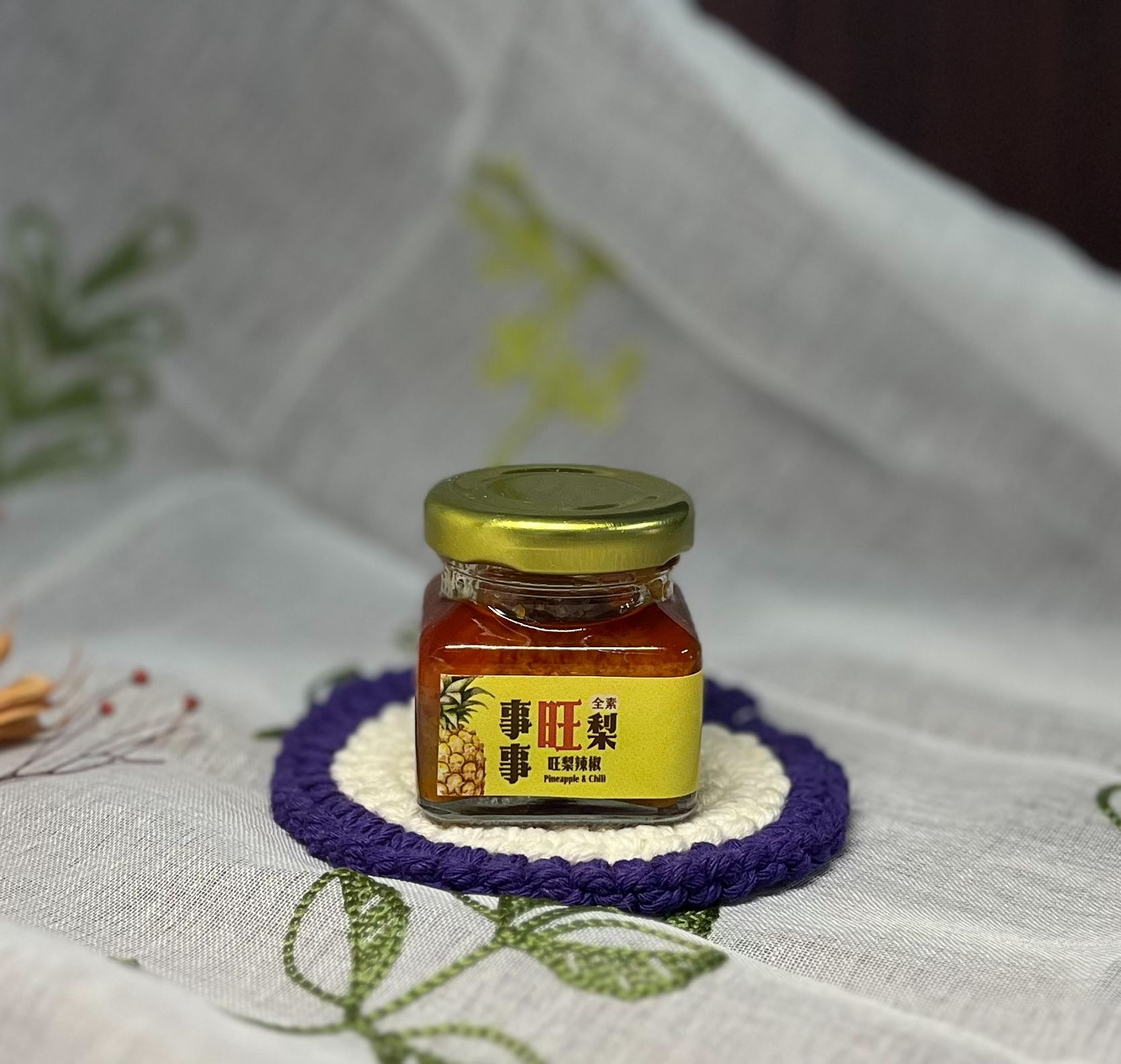 【事事旺梨】中辣40g玻璃裝