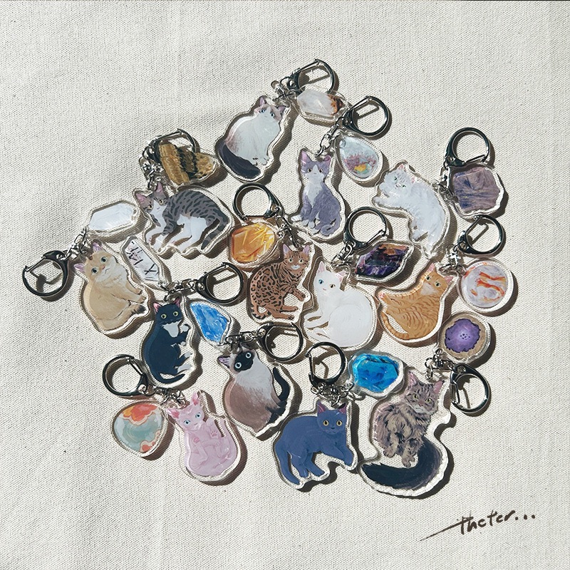 貓貓與礦石鑰匙圈2