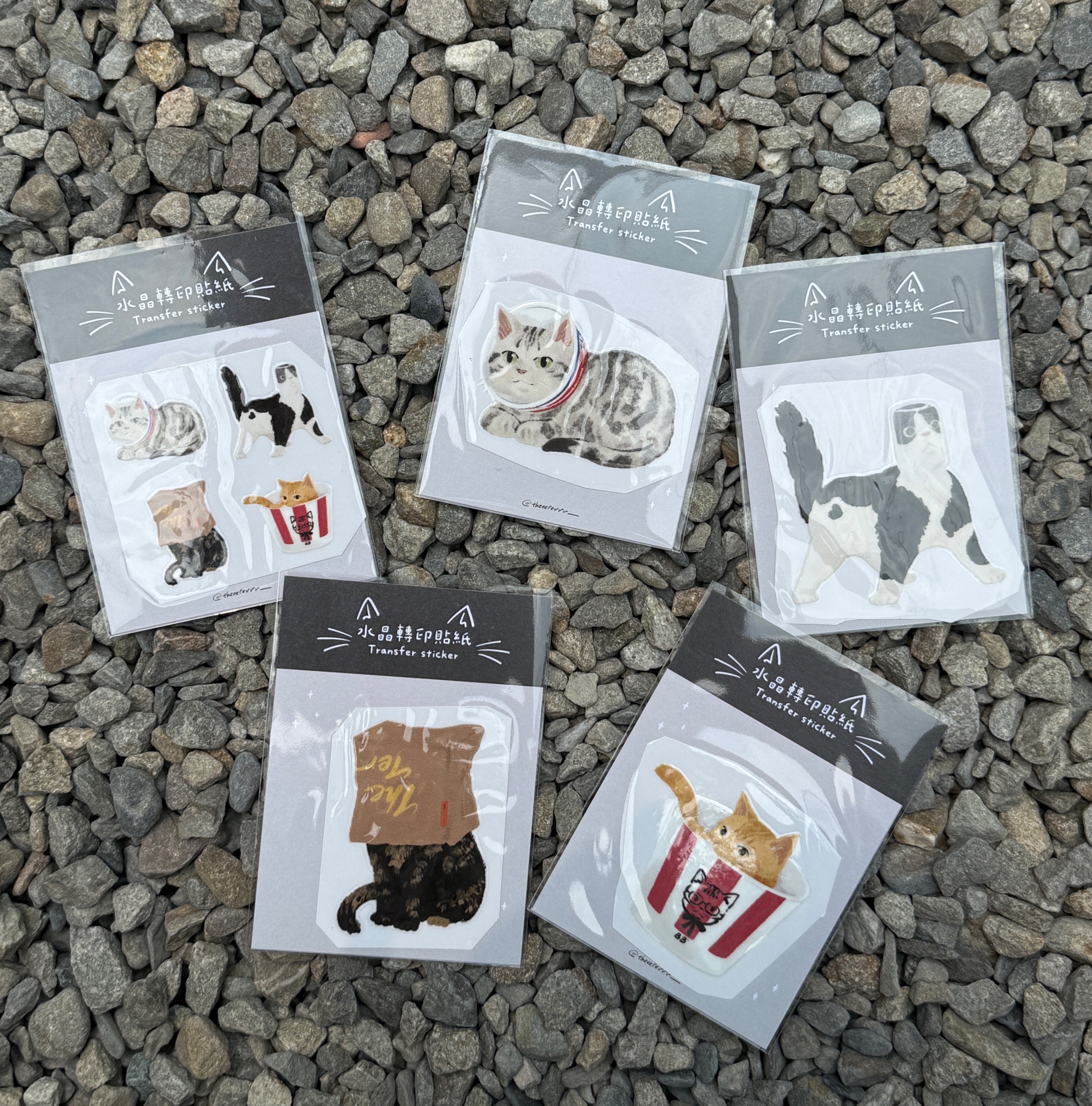 在容器裡的貓貓_水晶轉印貼