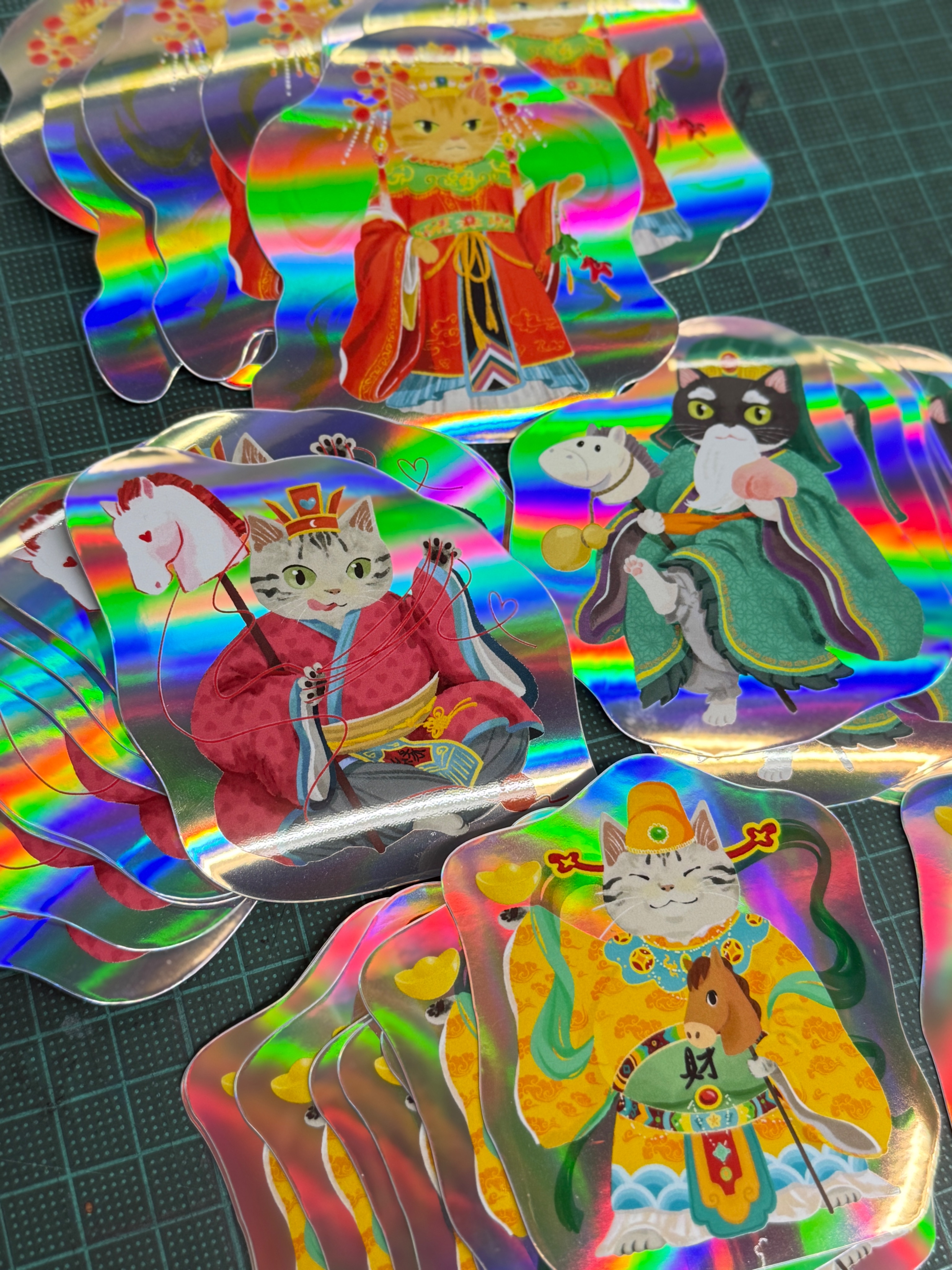 雷射貼紙_馬年四神