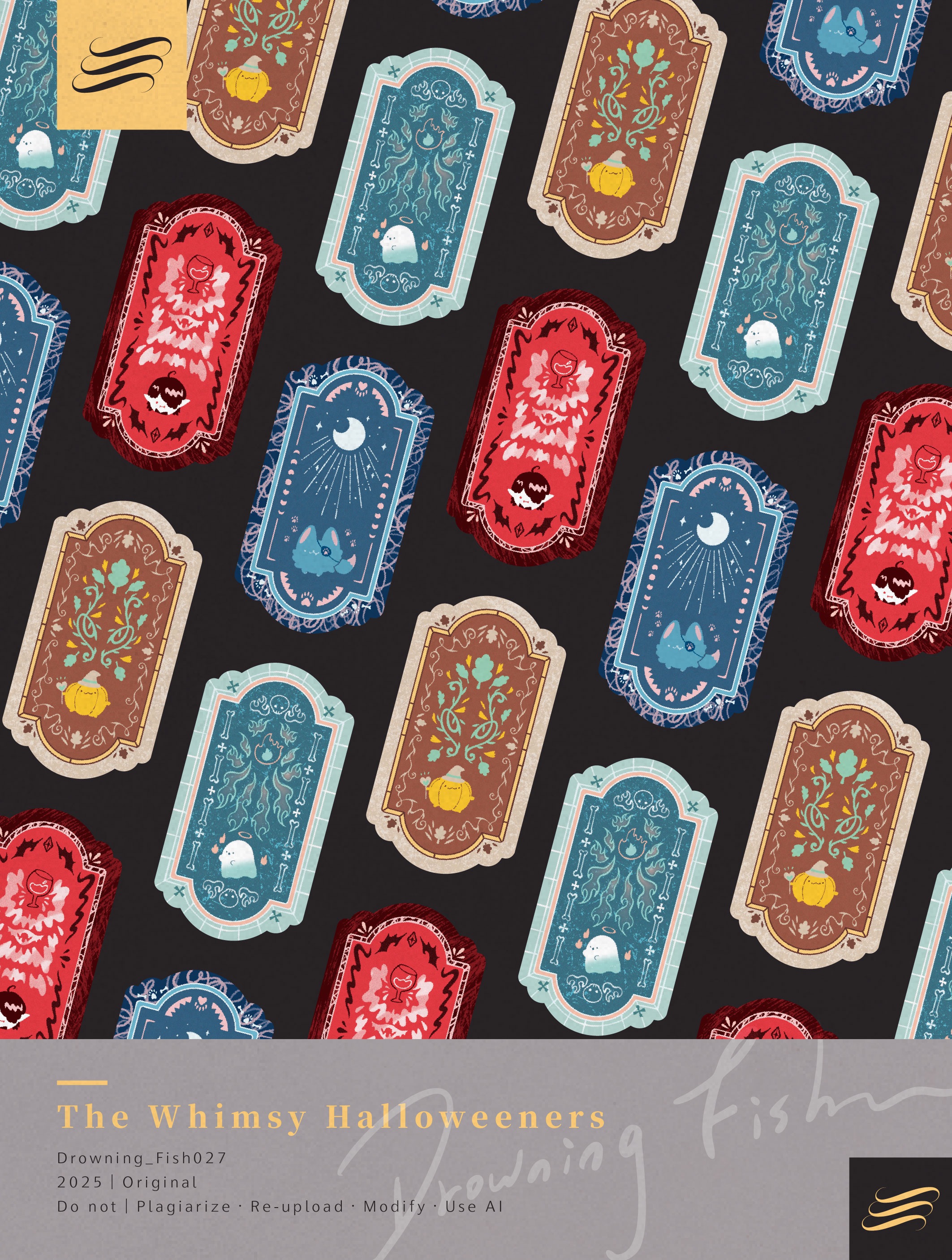 預購NEW｜奇妙的萬聖夜｜全斷貼紙（共四種）