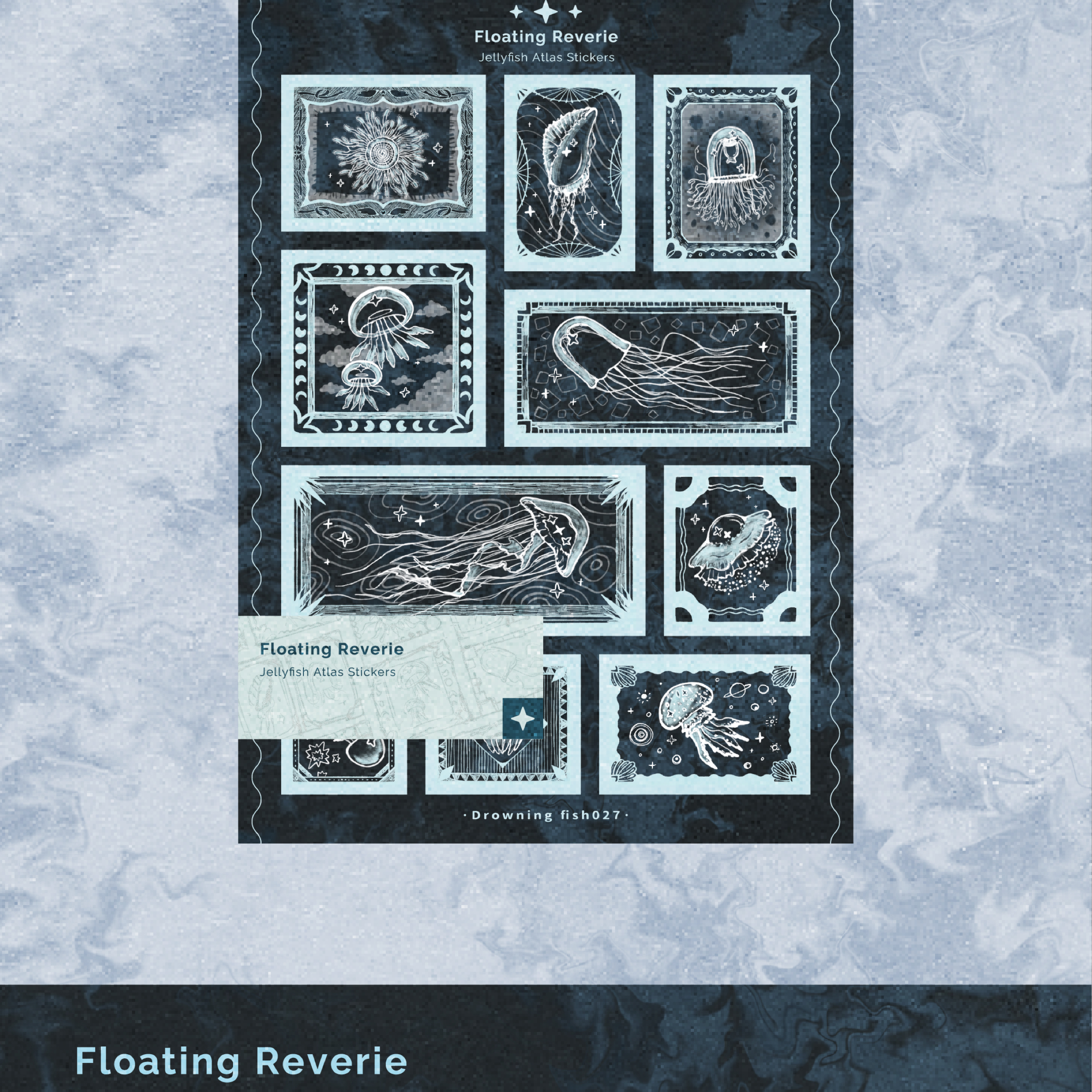 預購｜新品New |浮夢|半斷貼紙