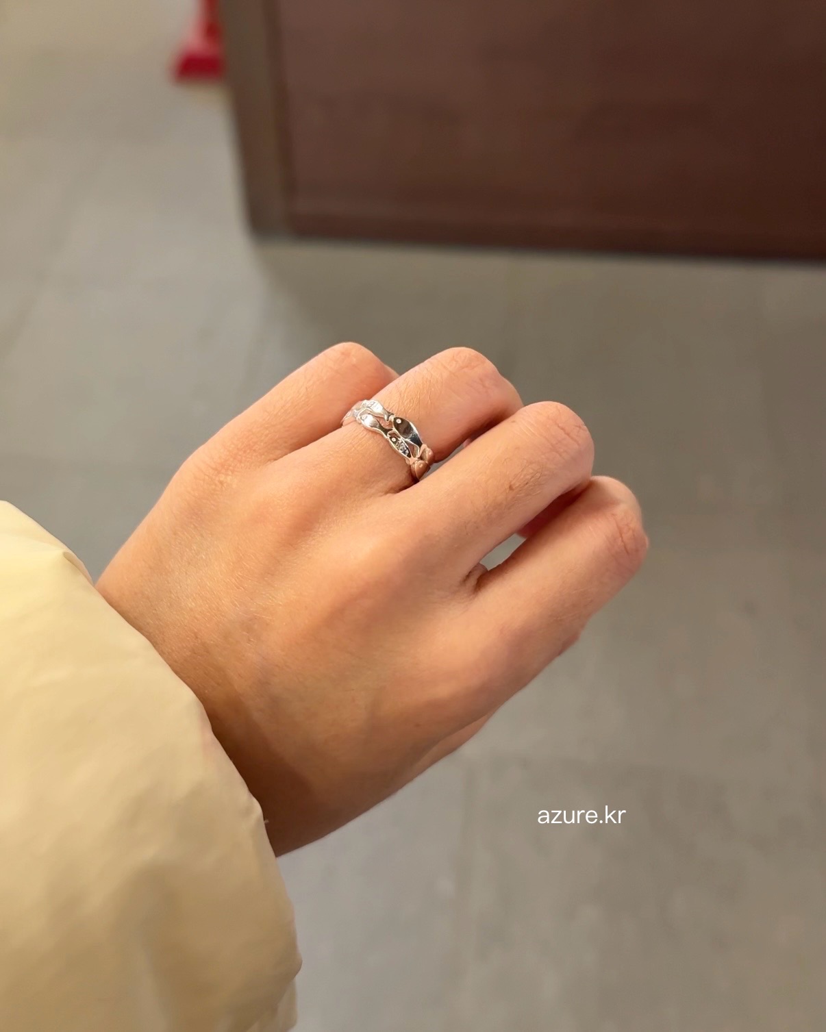 925純銀 雙層小魚戒指