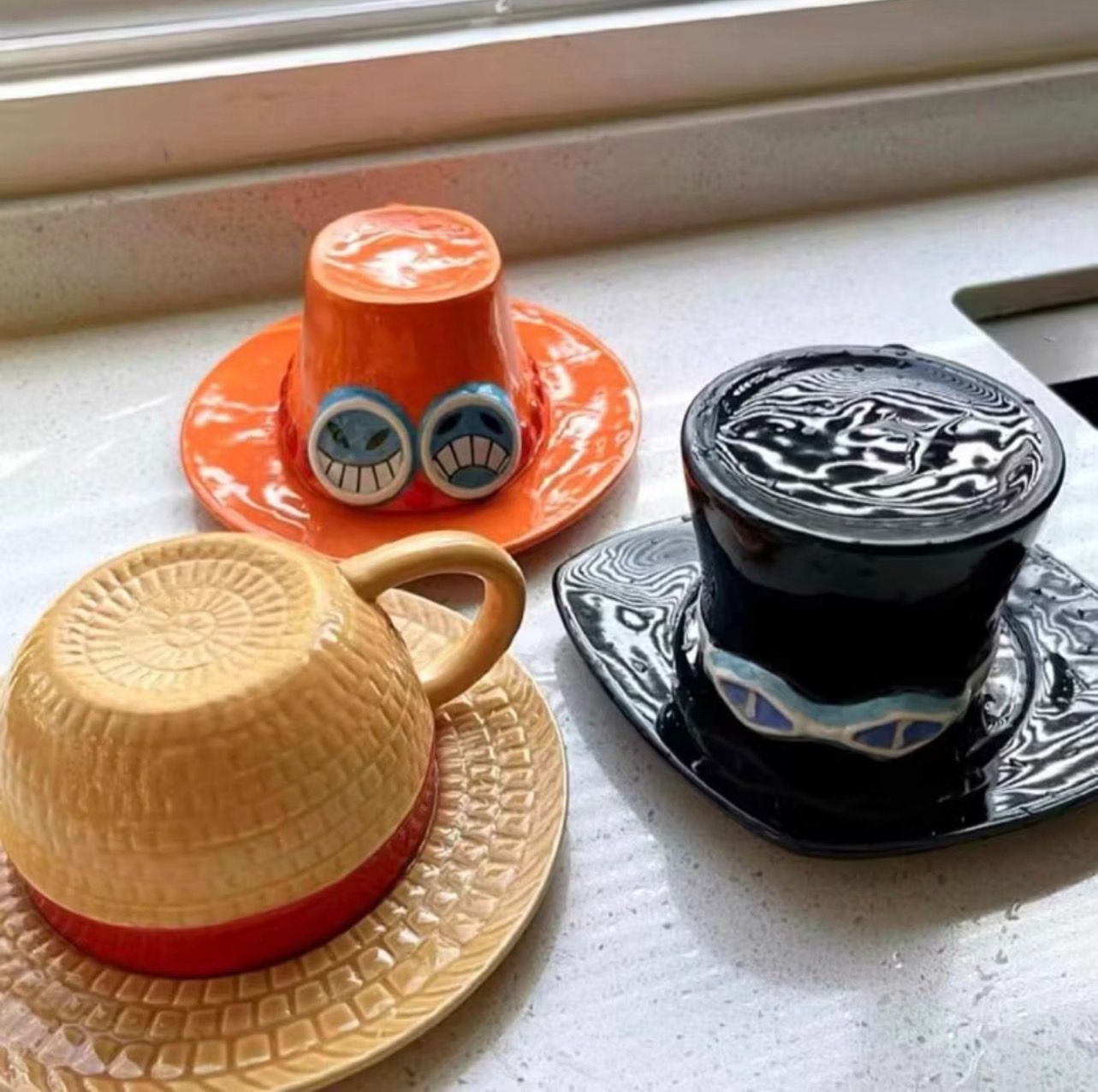 🔥海賊王三兄弟陶瓷杯🔥