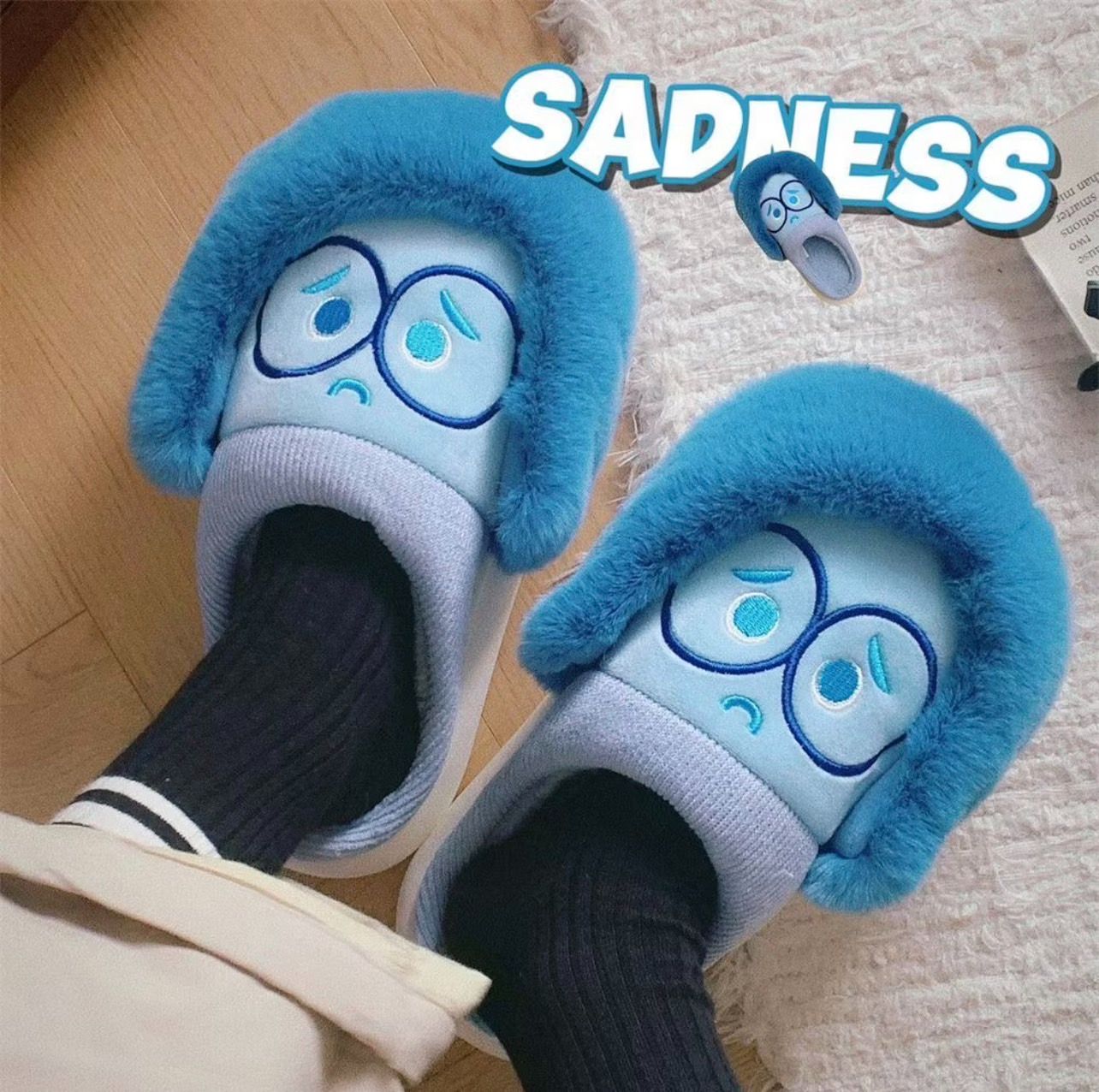 🌀腦筋急轉彎情緒拖鞋🌀