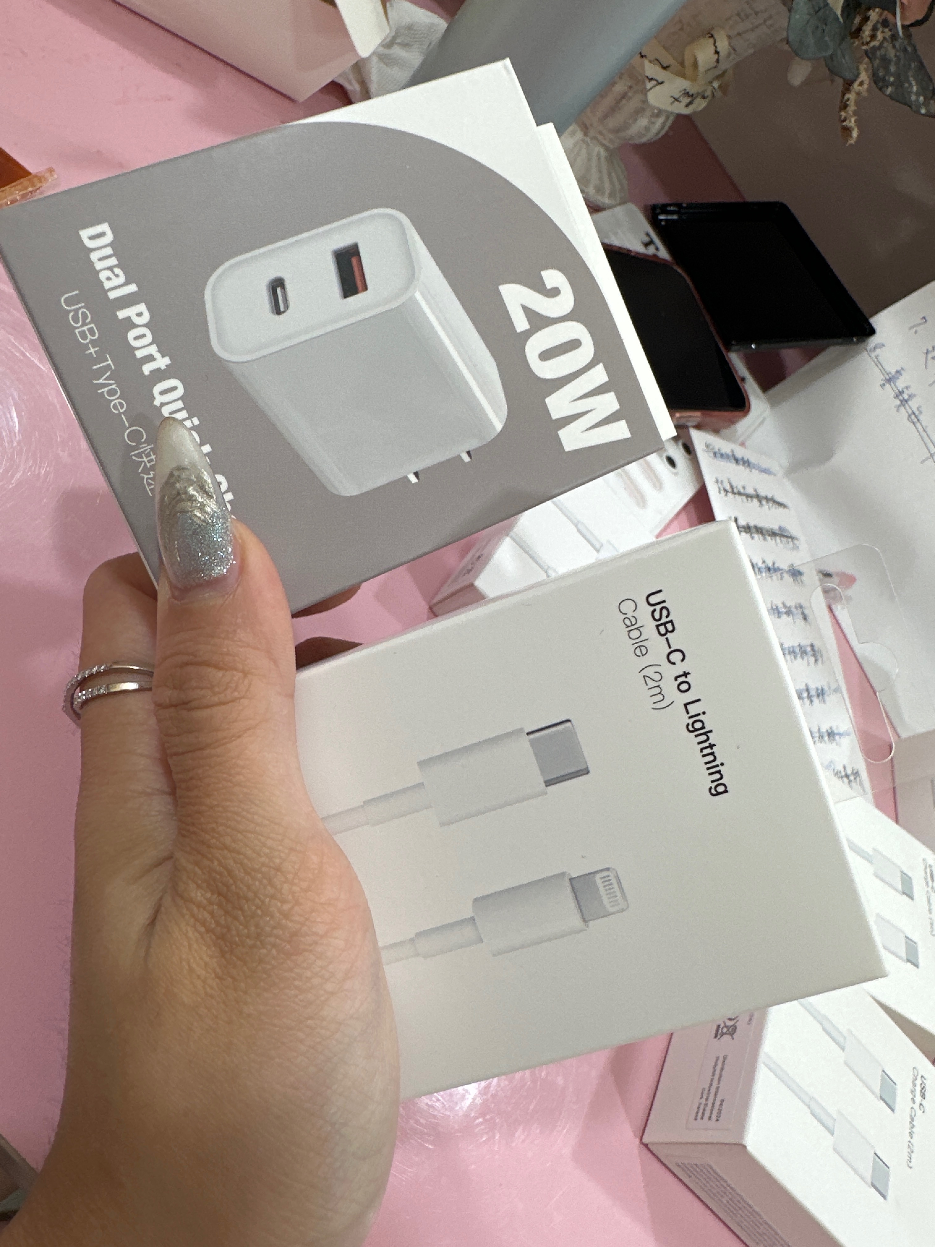 1A1C（type c /USB）雙孔20w快充頭