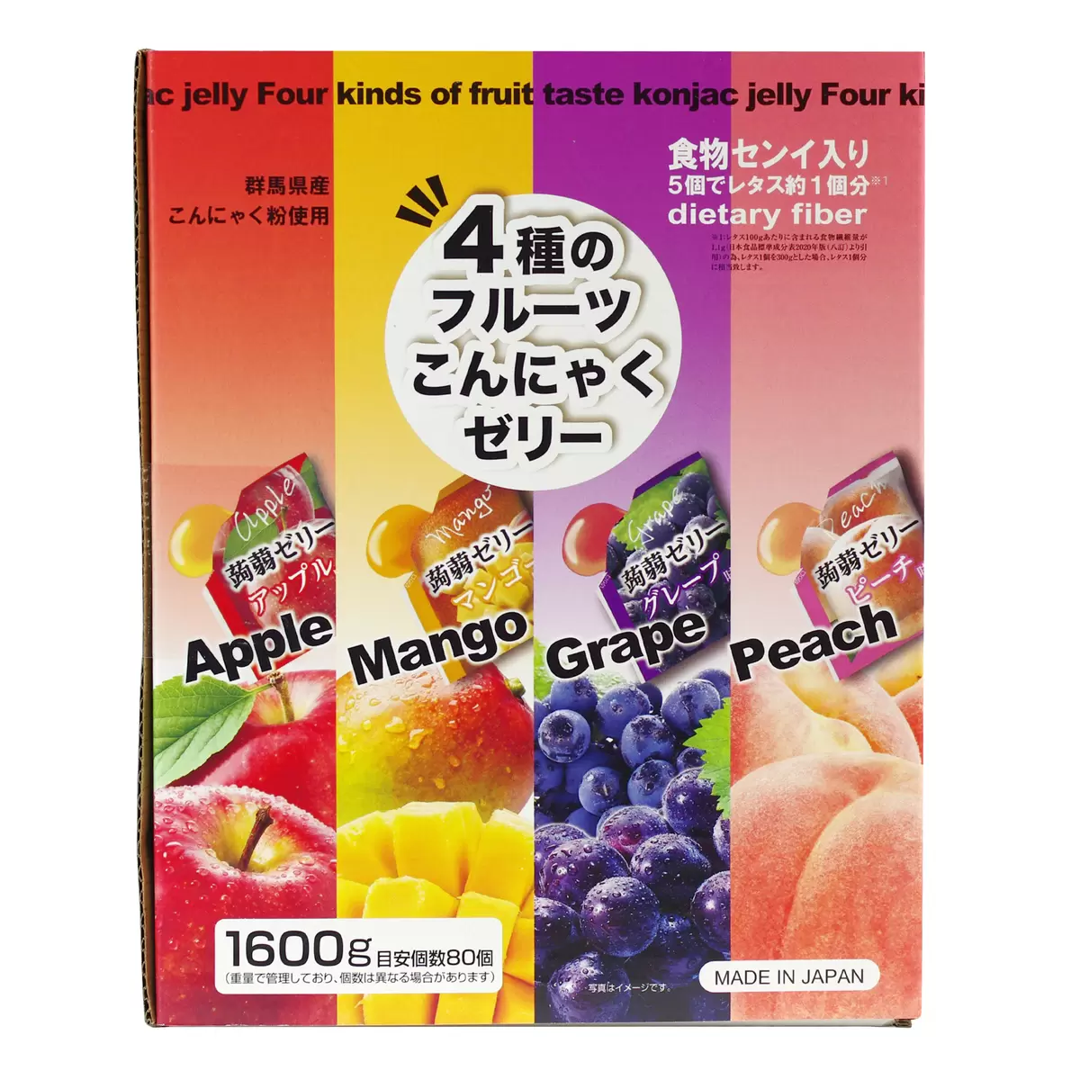4種風味水果 蒟蒻果凍