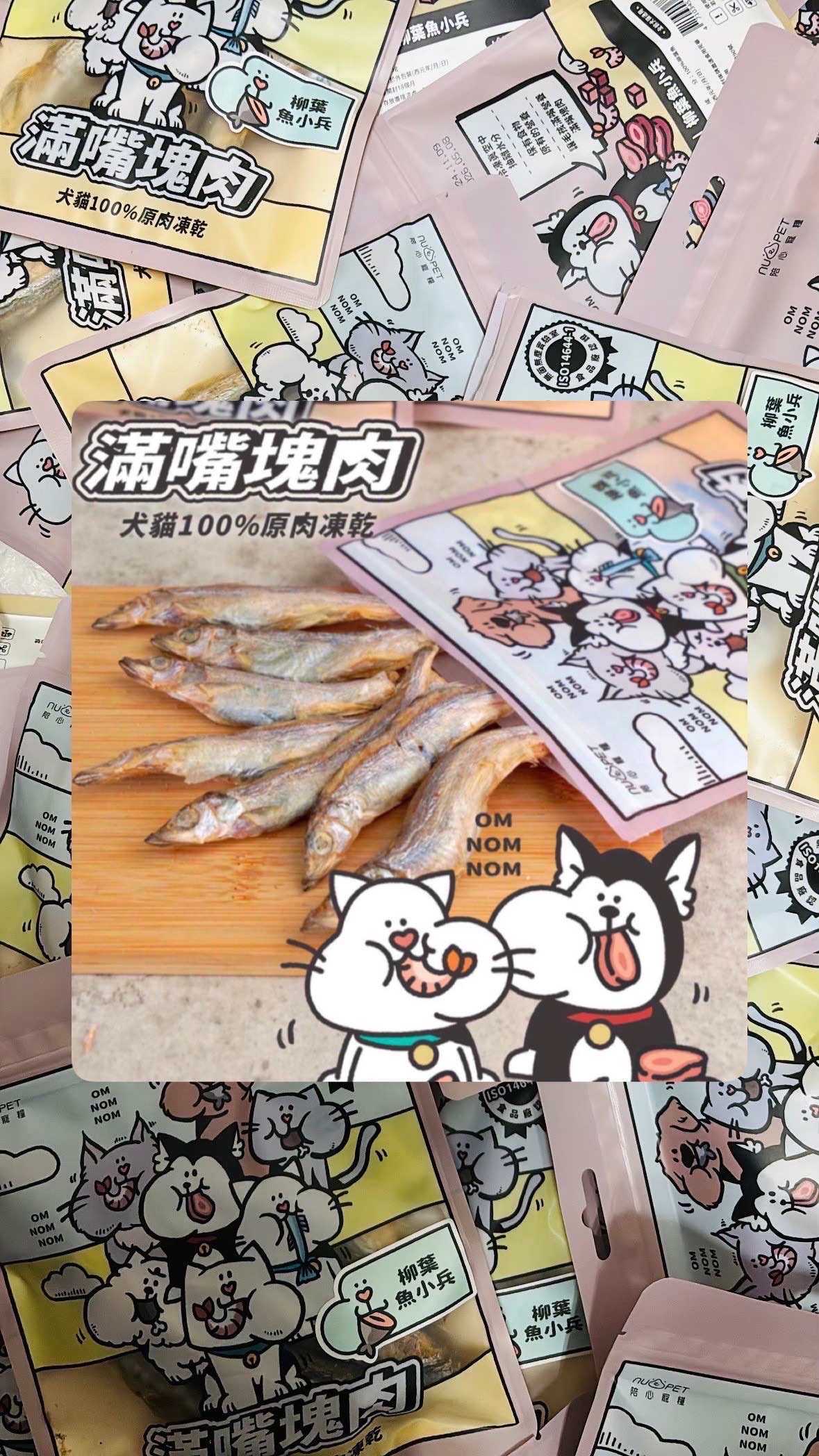 陪心-滿嘴塊肉柳葉魚 凍 乾 -30g