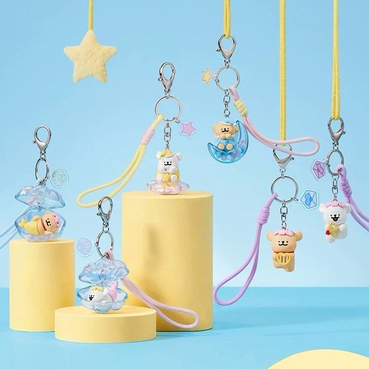 線條小狗鑰匙圈吊飾系列