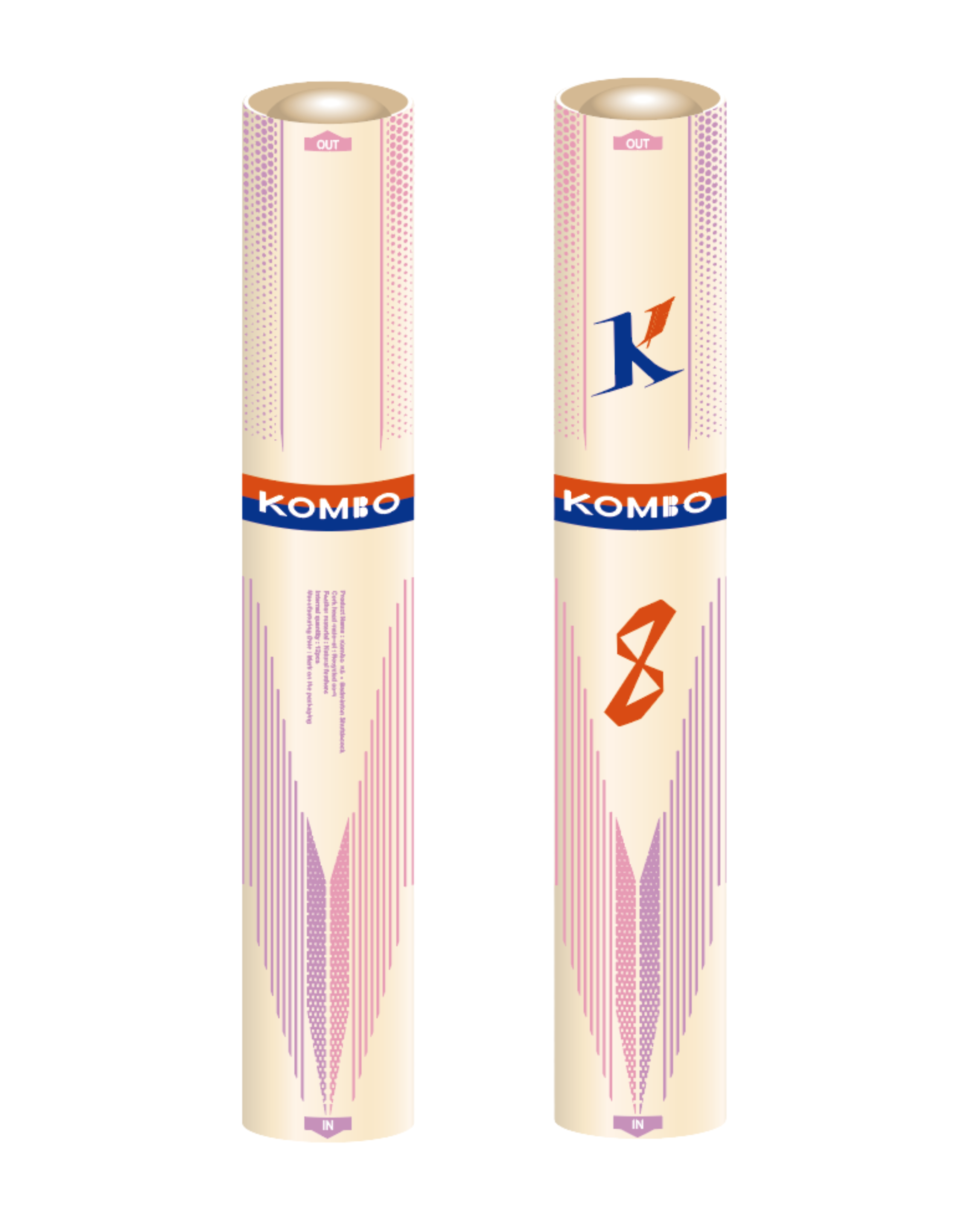 KOMBO No.8 鵝毛拉直 羽毛球