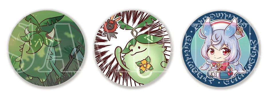【LIN凜 X どせい 合繪】[原神] 44mm 亮膜胸章.亮膜磁鐵