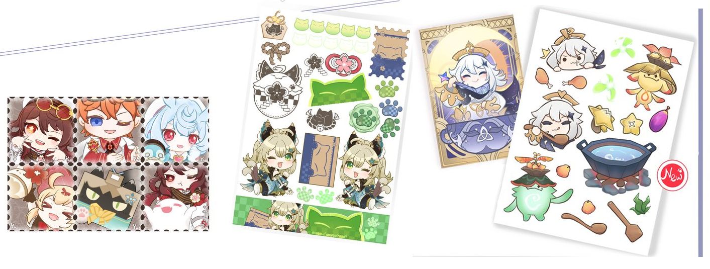 【悠依Yui繪】[原神] 全斷無膜貼紙