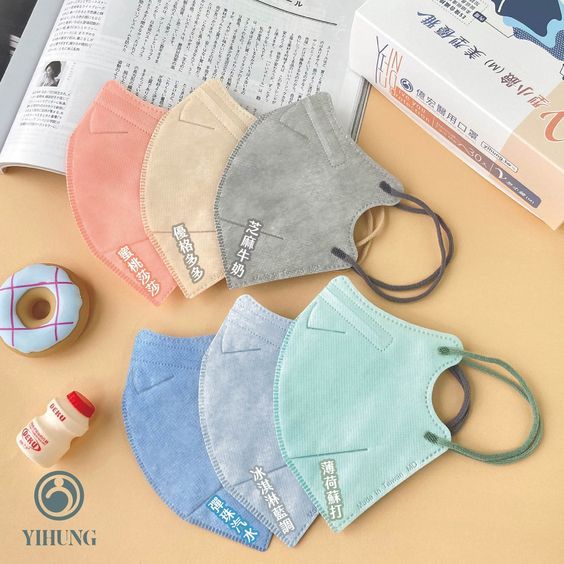 大人/小臉//3D立體口罩-夏季粉嫩色系-共6色（30入/盒）